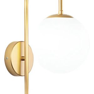 Luminaria Aplique Globo De Pared Nordico Con Lampara
