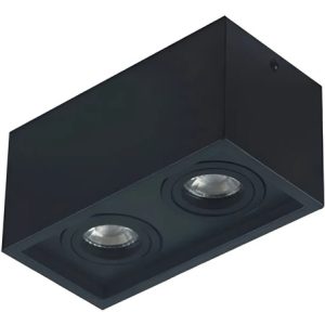 Luminaria Aplique Techo 2 Spot Con Led Gu10 Direccionable - Imagen 1