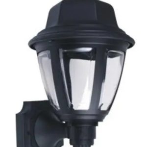 Farol Exterior Germánico De Pared En Negro Para Lampara E27 - Imagen 1