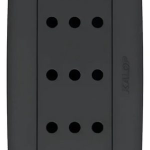 Toma Triple 3 En Linea Exterior De Superficie Negro Kalop - Imagen 1