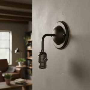 Luminaria Aplique De Pared Vintage Con Interruptor Llave - Imagen 4