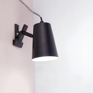 Luminaria Portatil De Pinza Metalica Y Cable Textil - Imagen 1