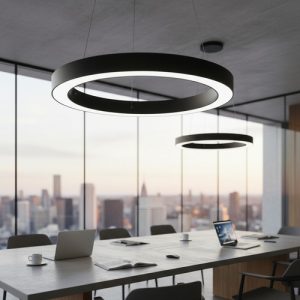 Luminaria Colgante Aro Led 60cm Circular Para Techo - Imagen 5