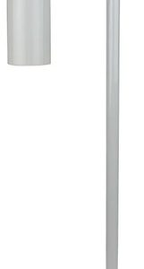 Luminaria De Mesa Portatil Vintage Blanca Metal Sin Pantalla