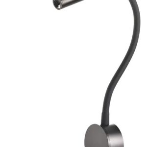 Luminaria Aplique Portatil Negro Led Lectura Dormitorio - Imagen 1