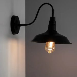 Luminaria Campana Aplique De Pared Galponera Vintage - Imagen 3