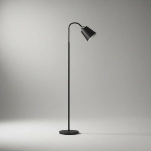 Luminaria Portatil De Pie Flexible Metalica 140cm Para E27 - Imagen 1