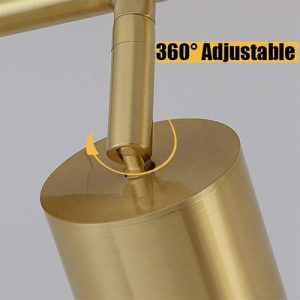 Luminaria Aplique Doble Spot Color Bronce Gu10 Movible - Imagen 4