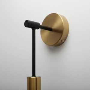 Luminaria Aplique De Pared Vintage Nordico Bronce Dorado - Imagen 2