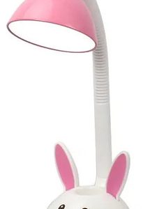Luminaria Infantil Lámpara Portátil De Mesa Conejo Flexible - Imagen 6