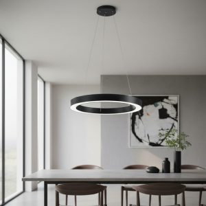 Luminaria Colgante Aro Led 60cm Circular Para Techo - Imagen 2