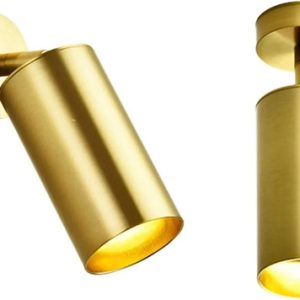 Luminaria Aplique Spot Color Bronce Gu10 Movible - Imagen 1