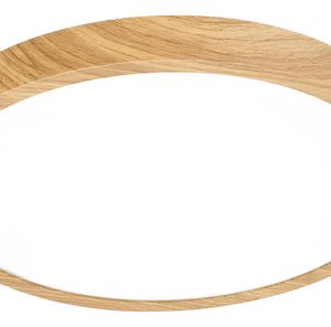 Luminaria Plafon Panel Led 18w En Metal Color Madera 30cm - Imagen 1