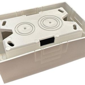 Caja Zocalo 2x4 Para Instalación De Plaqueta Exterior Pared - Imagen 2