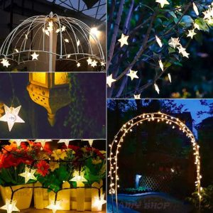 Guirnalda Led Solar Exterior 50 Estrellas 7m 8 Funciones - Imagen 6