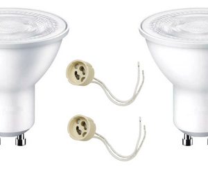 Luminaria Aplique Techo 2 Spot Con Led Gu10 Direccionable - Imagen 2