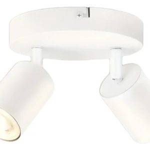 Luminaria Spot Doble 2 Luces Lamparas Gu10 Led Incluidas - Imagen 9