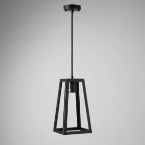 Colgante Vintage En Metal Negro, Cable De Tela - Imagen 1