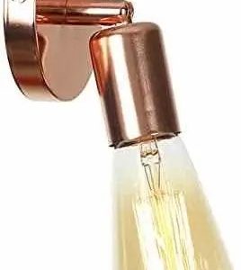 Luminaria De Pared Aplique Color Cobre C Movimiento Vintage