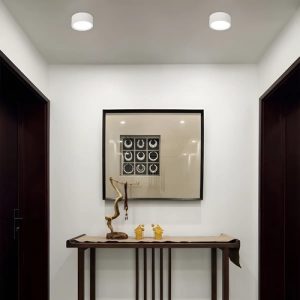 Luminaria Plafon De Techo Panel Led 9w Metal Blanco - Imagen 1