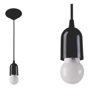 Portalámpara Colgante En Plastico Sin Lampara - Imagen 1