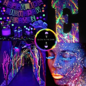 Lámpara Led Luz Negra E27 Flúor Ultravioleta 9w Ideal Fiesta - Imagen 3