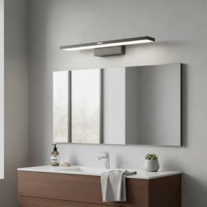 Luminaria Led 12w Aplique Pared Negro Baño Espejo O Cuadro - Imagen 2