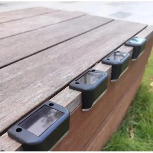 Pack De 4 Luminaria Panel Solar Led Exterior Escalera Jardin - Imagen 3