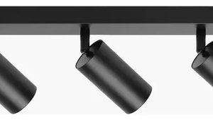 Luminaria Spot Triple Aplique De Pared Techo Cilindro Negro - Imagen 6