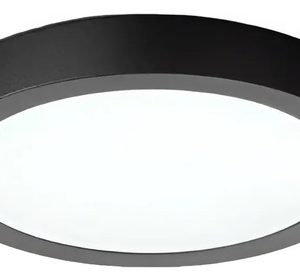 Luminaria Plafon Panel Led 12w Color Negro Redondo - Imagen 5