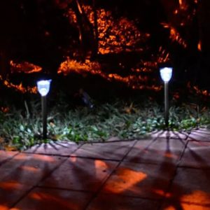 Pincho Farol Solar De Jardín Luz Led Blanca Fría Estaca - Imagen 3