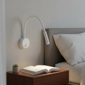 Luminaria Aplique Portatil Negro Led Lectura Dormitorio - Imagen 2