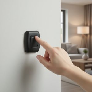 Llave Interruptor Unipolar Superficie Exterior Kalop Negro - Imagen 3
