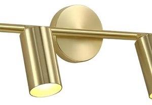 Luminaria Aplique Doble Spot Color Bronce Gu10 Movible - Imagen 1