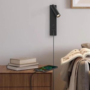 Luminaria Pared Led Con Usb Lectura Dormitorio Portatil - Imagen 13