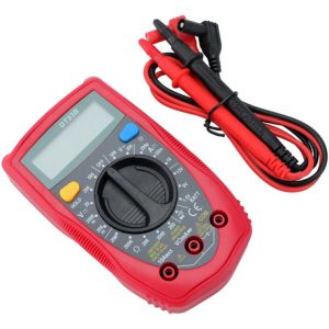 Multimetro Tester Digital Con Luz Led Y Protección Goma