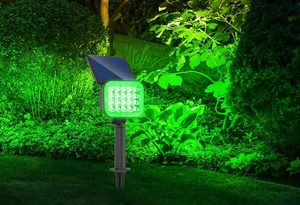 Kit X2 Pincho Farol Solar De Jardín Led Luz Verde - Imagen 11