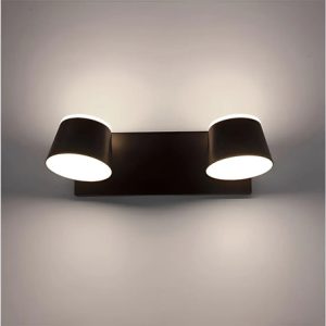 Luminaria Spot 2 Luces Doble Led Aplique Pared Baño Movible - Imagen 1