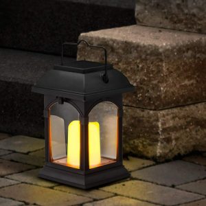 Farol Solar Led Jardín Para Exterior Simula Vela Luz Calida - Imagen 2