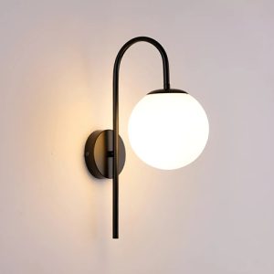 Luminaria Aplique Globo De Pared Nordico Con Lampara