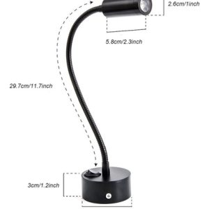 Luminaria De Pared Portatil Led Flexible Lectura Dormitorio - Imagen 9