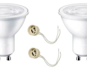 Luminaria Aplique Techo 2 Spot Con Led Gu10 Direccionable - Imagen 5