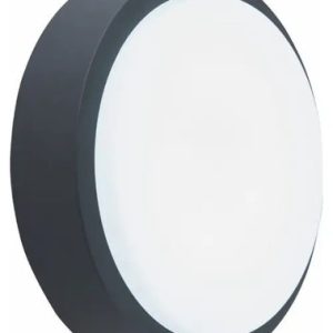 Luminaria Aplique Tortuga Redonda Led 8w Negro Apta Exterior - Imagen 2