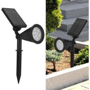 Pincho Solar Luz Cálida 7 Led Para Amurar O Pinchar Jardin - Imagen 4