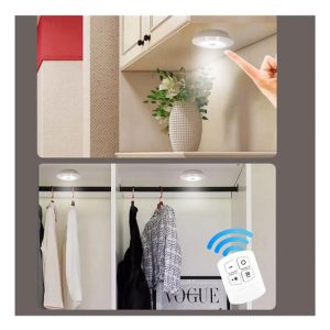 Luz Led Inalámbrica Control Pila Adhesivo Armario Cocina X3 - Imagen 2