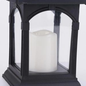 Farol Solar Led Jardín Para Exterior Simula Vela Luz Calida - Imagen 7