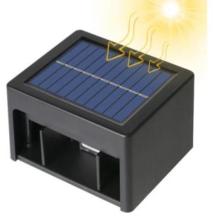 Luminaria Solar Bidireccional Tono Y Angulo Ajustable Jardin - Imagen 3