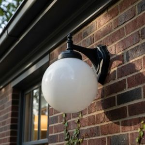 Luminaria Globo De Pared Exterior Intemperie 24cm - Imagen 3