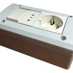 Caja Exterior C Toma Schucko, Tres En Línea Y Llave Bipolar - Imagen 2