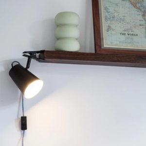 Luminaria Portatil De Pinza Metalica Y Cable Textil - Imagen 2